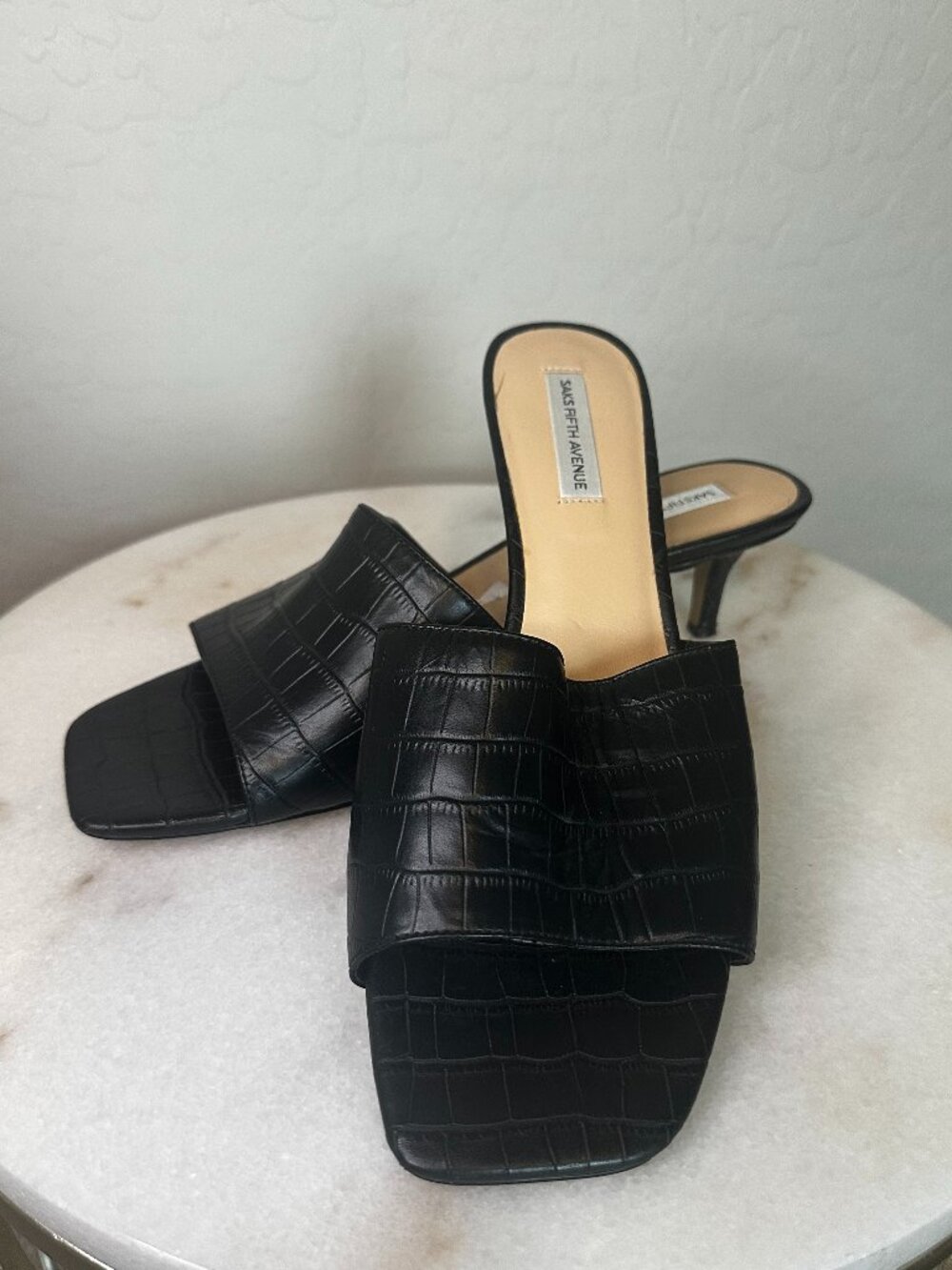 Saks Fifth Avenue Summer Heel Sandal